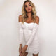 Women Autumn Winter Bandage Dress Women 2019 Sexy Off Shoulder Long Sleeve Slim Elastic Bodycon Party Dresses Vestidos