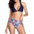 Women Beach Print Bikini Bathing Suit Swimwear High Waist Swimsuit  Badpak Plus Size High Leg Bandeau Beachwear W2058