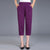 Women Capris Pants Female Summer 2019 Women's High Waist Pants Black Woman Candy Color Straight Calf-Length Pants Plus Size 4XL