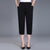 Women Capris Pants Female Summer 2019 Women's High Waist Pants Black Woman Candy Color Straight Calf-Length Pants Plus Size 4XL