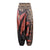 Women Casual Loose Low Cut Floral Trousers Mandala Thai Indian Harem Trousers Comfy Boho Pants Long Beach Summer Pants One Size