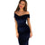 Women Casual Strapless Short Sleeve High Waist Solid Party Dress