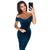 Women Casual Strapless Short Sleeve High Waist Solid Party Dress