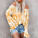 Women Cold Shoulder Blouse Clothing Summer Casual Loose Boat Neck Off-shoulder Printed Tops Beach Holiday Shirts