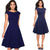 Women Elegant Summer Solid Color Ruched Cap Sleeve Casual Wear To Work Office Party Fitted Skater A-Line Swing Dress EA067
