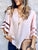 Women Fashion Summer Solid Mesh Splicing Flared Half Sleeve Blouse