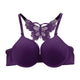 Women Fashion Underwear Lace Bralette Bras Adjustable Push up Lingerie Butterfly Back Seamless Racerback Bra Girls