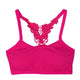 Women Fitness Butterfly Racerback No Rims Bras Stretch Racerback Seamless Padded Tank Top Vest Bra Crop Tops