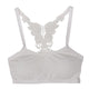 Women Fitness Butterfly Racerback No Rims Bras Stretch Racerback Seamless Padded Tank Top Vest Bra Crop Tops