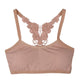 Women Fitness Butterfly Racerback No Rims Bras Stretch Racerback Seamless Padded Tank Top Vest Bra Crop Tops