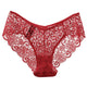 Women Full Lace Panties Mid Waist Panties Woman High-Crotch Transparent Floral Bow Soft Briefs Lace Underwear Hit T8
