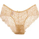 Women Full Lace Panties Mid Waist Panties Woman High-Crotch Transparent Floral Bow Soft Briefs Lace Underwear Hit T8
