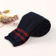 Women High Over The Knee Socks Thigh High Stockings Opaque Warm Japanese School Student Stripe Long Sock For Girls Ladies Women