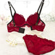 Women Lace Bra Sets Three-breasted Bra Underwear Outfits Cup A B C