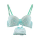 Women Ladies Striped Wire Free Bra + Panties Briefs Underwear Lingerie Set