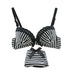 Women Ladies Striped Wire Free Bra + Panties Briefs Underwear Lingerie Set