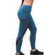 Women Leggings Hip High Waist Solid Mesh Patchwork Pocket Fitness mujer High Stretch Sportswear Ladies Polyester Casual Leggins