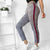Women Plaid Pencil Pants Fashion Lady Side Striped Skinny Long Pant Female Casual Leisure Elastic Waist Long Fit Trousers S-XL