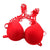 Women Seamless Bra Front Closure Sexy Lace Racer Back Smooth Surface Push Up Underwear Lingerie