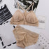 Women Seamless Embroidery Bra Set Sexy Lace Bra Sets Wireless Underwear Lingerie Set