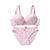 Women Seamless Stripes Bra Sets Thin Push Up Adjustable Padded Brassiere Lingerie Underwear +Brief Sets 3 Colors