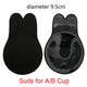 Women Self Adhesive Strapless Bandage Blackless Solid Bra Sticky Gel Silicone Push Up Women's Underwear Invisible Bra Plus Size