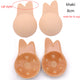 Women Self Adhesive Strapless Bandage Blackless Solid Bra Sticky Gel Silicone Push Up Women's Underwear Invisible Bra Plus Size