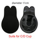 Women Self Adhesive Strapless Bandage Blackless Solid Bra Sticky Gel Silicone Push Up Women's Underwear Invisible Bra Plus Size