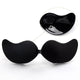 Women Self Adhesive Strapless Bandage Blackless Solid Bra Sticky Gel Silicone Push Up Women's Underwear Invisible Bra Plus Size