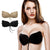 Women Self Adhesive Strapless Bandage Blackless Solid Bra Sticky Gel Silicone Push Up Women's Underwear Invisible Bra Plus Size