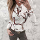 Women Sexy Blouse Summer Long Sleeve O-Neck Lace-up Shirt Woman Casual Slim OL Work Blouse Tops Ladies Clothes Camisas Mujer