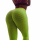 Women Sexy Leggings Fashion Bubble Waffle Leggings V Shape Waistband Scrunch Butt Trousers Workout Flaws Textured Pants Pantalon