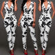 Women Sexy V-Neck Jumpsuits Woman Causal Slim Rompers Office Ladies Elegant Workwear Ladies Sleeveless Summer Overalls Jumpsuits