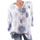 Women Shirts And Blouses Summer Spring Casual Print V-neck Chiffon Blouse Women Top Camisa Feminina Long Sleeve Ladies Blouses