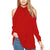 Women Shirts Autumn Casual Elegant Off Shoulder Chiffon Blouse Women Top Camisa Feminina Long Sleeve Black Ladies Blouses