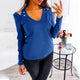 Women Shirts Autumn Tops For Women 2019 Casual Sexy V-neck Blouse Women Top And Blouses Blusa Feminina Long Sleeve Blouse