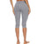 Women Skinny Running Sports Calf-length Side Pocket Leggings Compression Peach Hip Tight Slim Fitness Strechy Solid Pure Color