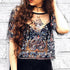 Women Summer Embroidery Mesh Blouse Womens Sexy Semi Sheer Floral Embroidery Mesh Transparent Vintage Short Shirts Tunic Blouse