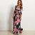 Women Summer Floral Print Maxi Dress Boho Style Long Beach Dress Evening Party Long Bandage Bodycon Dress Plus Size Vestidos
