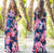 Women Summer Floral Print Maxi Dress Boho Style Long Beach Dress Evening Party Long Bandage Bodycon Dress Plus Size Vestidos