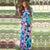 Women Summer Floral Print Maxi Dress Boho Style Long Beach Dress Evening Party Long Bandage Bodycon Dress Plus Size Vestidos