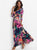 Women Summer Floral Print Maxi Dress Boho Style Long Beach Dress Evening Party Long Bandage Bodycon Dress Plus Size Vestidos