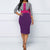 Women Summer Vintage Plaid Bodycon Dress Elegant Office High Waist Blue Fashion Patchwork African Casual Black Plus Size Dresses