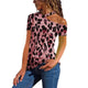 Women Tops Ladies Shirts Party Summer Printed Sexy Fashion Short Sleeves Blouse Off Shoulder Slim Leopard Shirt Female