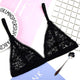 Women Underwear Wire Free Seamless Bra Soft Triangle Cup Intimate Transparent Ultra Thin Lace Bralette Foral Bra Sexy Lingerie