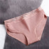 Women Vertical Striped Cotton Panties Elastic Crotch Lingerie  Female Mid Waist Breathable Briefs Intimates Underwear