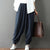 Women Vintage Loose Solid Pants Spring Autumn Elastic Waist Casual Harem Pants Trousers Women Cross-Pants