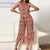 Women Wave Striped Printed Sleeveless Jumpsuit  Wide Leg Pants Romper Dungaree Bib Overalls Woman Summer Casual Loose Playsuits