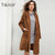 Women Winter Autumn Trench Coat Female Elegant Double Breasted Warm Long Coat Camel Windbreaker Fashion Lady Maxi Coat Talever