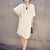 Women plus size dresses 4xl 5xl oversize Chiffon V Neck Short Sleeve Solid Color black white big size T-Shirt Shift Beach Dress